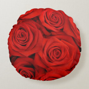 Red Roses Round Cushion