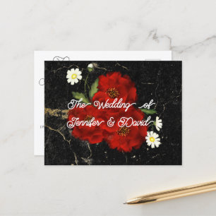 Red Roses RSVP Postcard