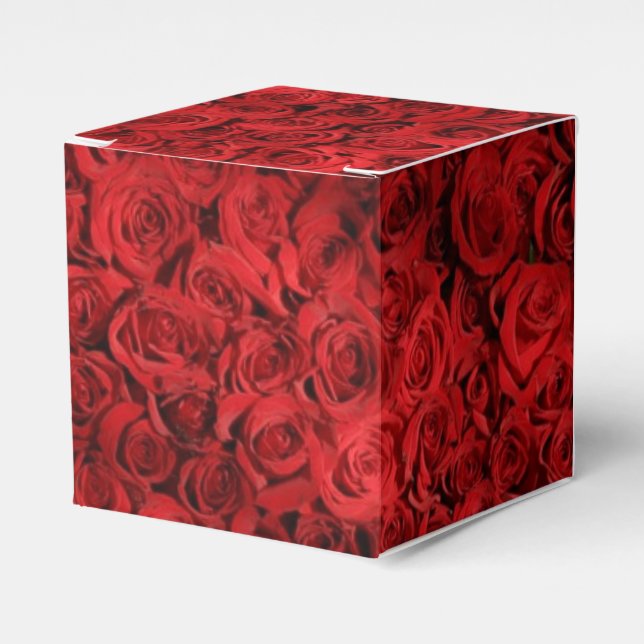 Red Roses Smash Favour Box (Front Side)