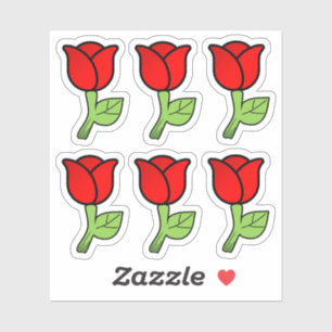 Red Roses Stickers