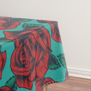 Red Roses  Tablecloth