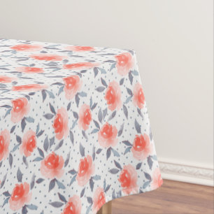 Red roses tablecloth