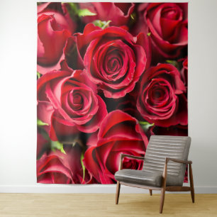 Red roses tapestry