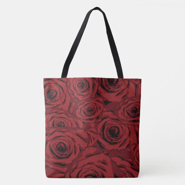 Red Roses Tote Bag (Front)
