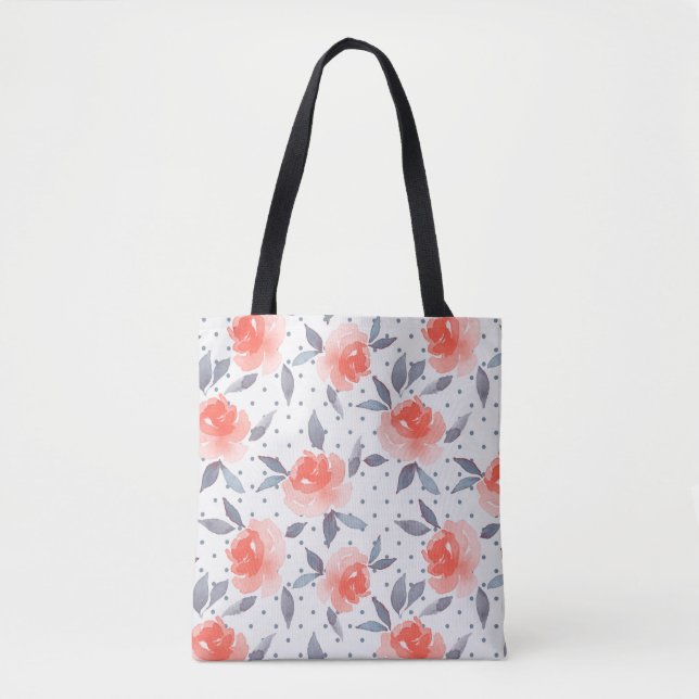 Red roses tote bag (Front)