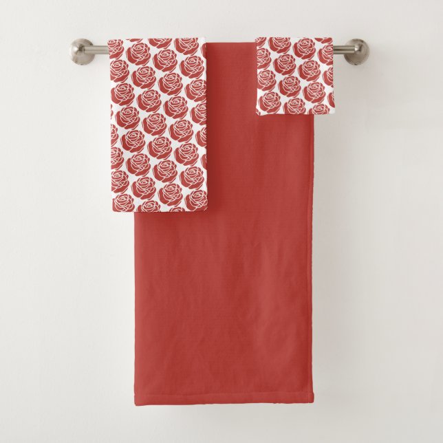 Red Roses - Towel Set (Insitu)