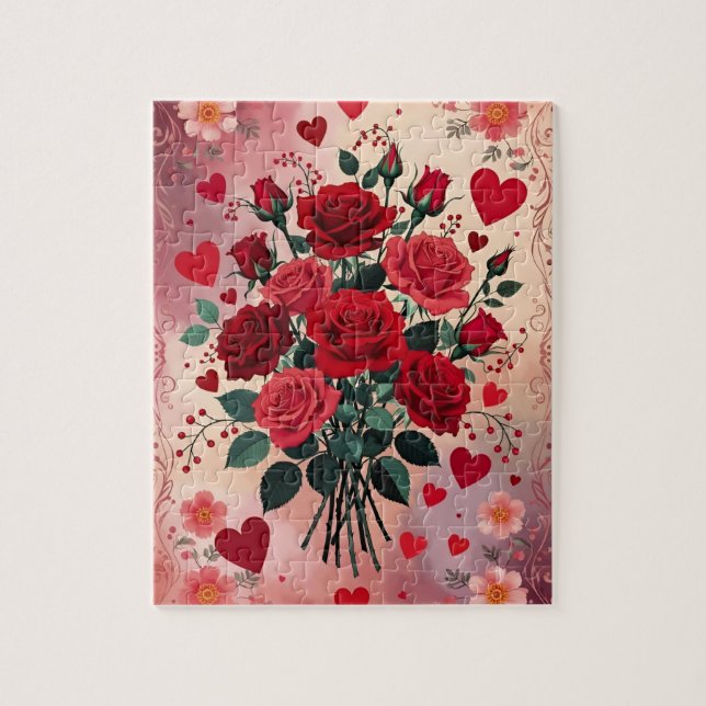 Red Roses, Valentine's Day, Jigsaw Puzzle (Vertical)