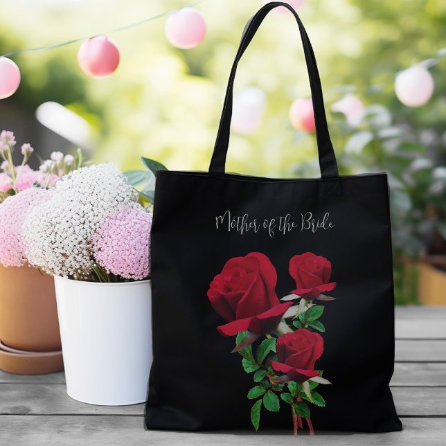 Red Roses Wedding Mothers Tote Gift Bag (Creator Uploaded)