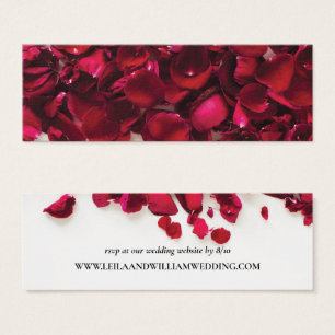 Red Roses Wedding Website RSVP