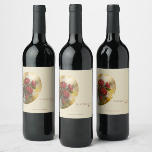 Red Roses Wine Label