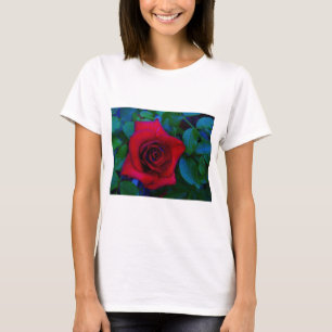 Red Roses with blue tones T-Shirt