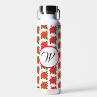 Red Roses With Buds Monogram Thor Insulated