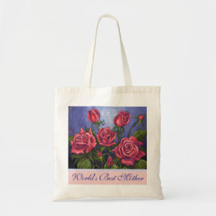 Red Roses World's Best Mother Bag