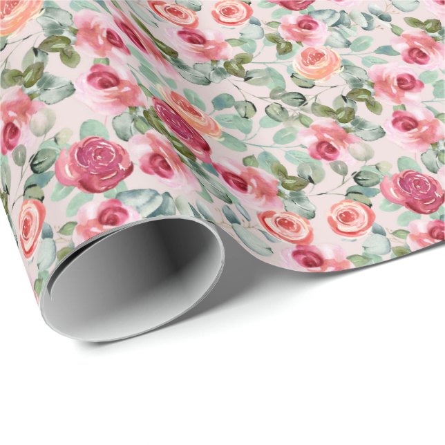 Red Roses Wrapping Paper (Roll Corner)