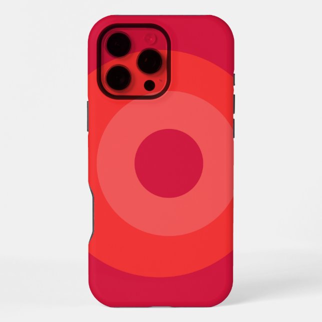 Red Round Apple iPhone 16 Pro Max Case (Back)