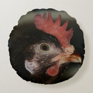 Red Round Cushion