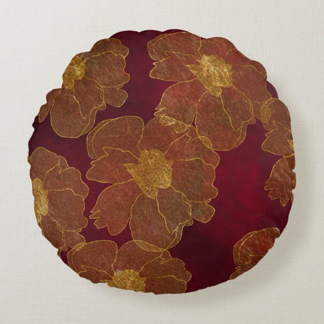 Red Round Cushion (Front)