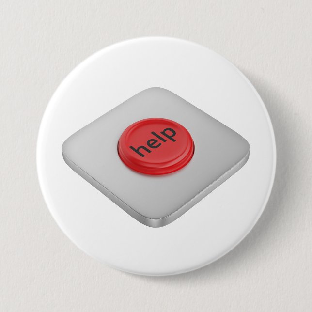 Red round help button (Front)