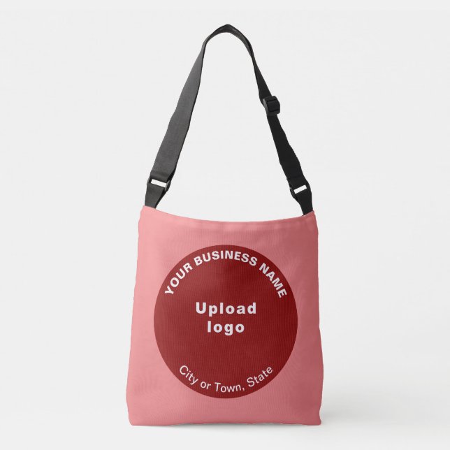 Red Round Shape Business Brand on Crossbody Bag (Front)