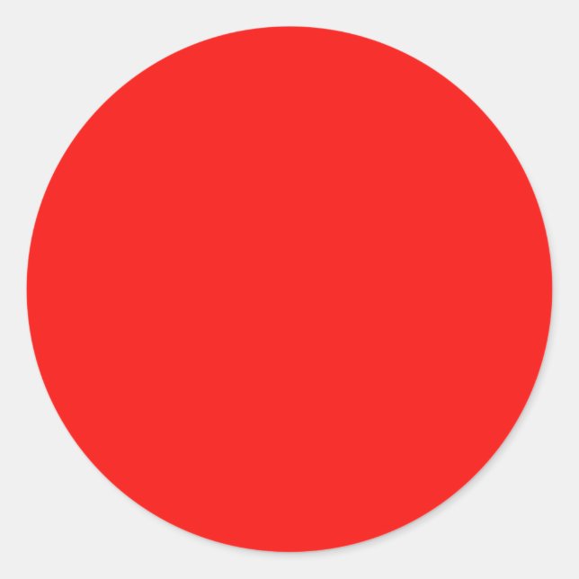 Red Round Sticker (Front)