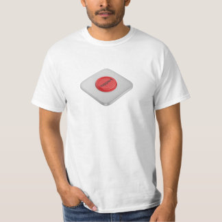 Red round support button T-Shirt