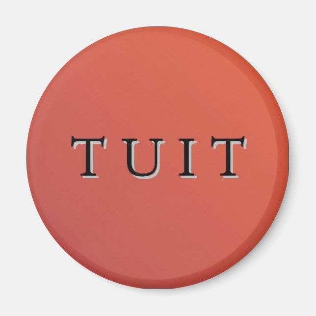 Red Round Tuit Magnet (Front)