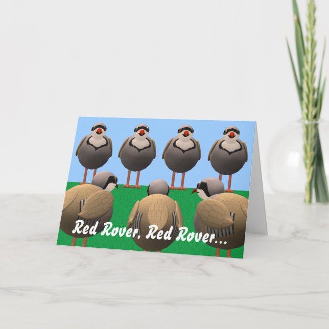 Red Rover Birthday Card (Front)