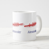 Red Rowing Rowers Crew Team Water Sports