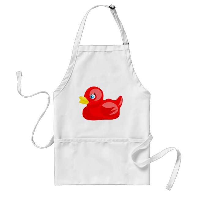 Red Rubber Duck Standard Apron (Front)