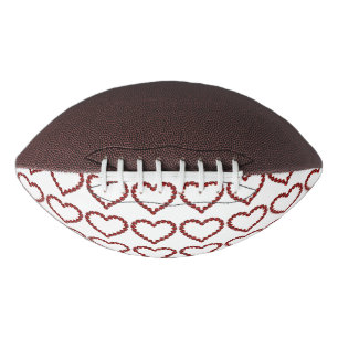 Red Ruby Gemstone Heart Football