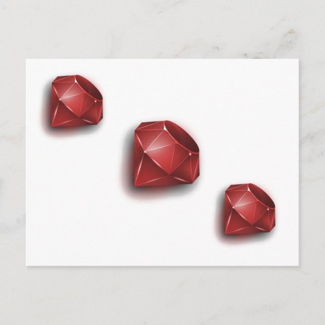Red Ruby Postcard (Front)