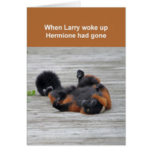 Red-ruffed lemur card