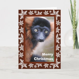 Red Ruffed Lemur Greeting Card