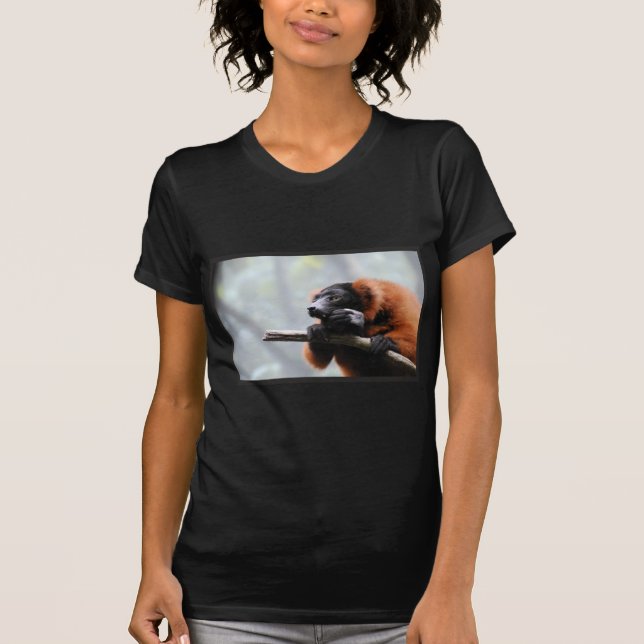 Red Ruffed Lemur T-Shirt (Front)