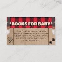 Red Rustic Plaid Lumberjack Books for Baby