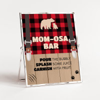 Red Rustic Plaid Lumberjack Mum Osa Bar