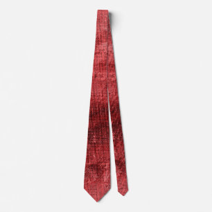 Red Rustic  Tie