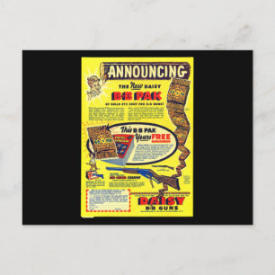 Red Ryder BB Gun 50's Comic Book BB Sale Postcard