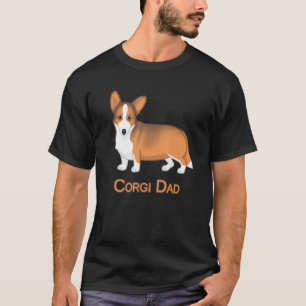 Red Sable Cardigan Welsh Corgi Dad Dog T-Shirt
