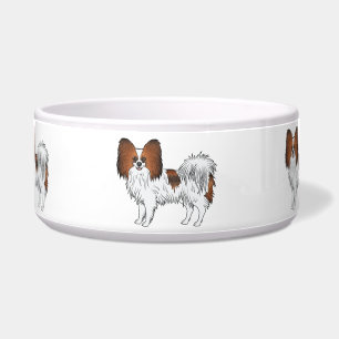 Red Sable Papillon Cute And Happy Cartoon Dogs