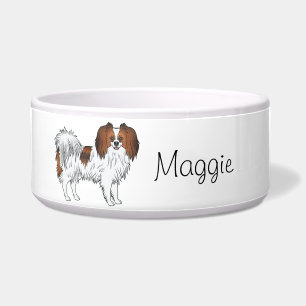 Red Sable Phalène Happy Dog With Personalised Name