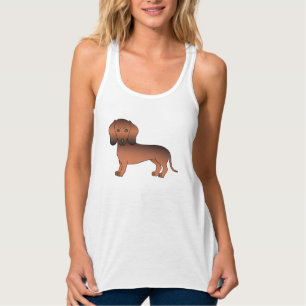 Red Sable Smooth Hair Dachshund Cute Wiener Dog Singlet