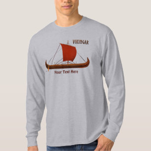 Red Sail Viking Ship II T-Shirt