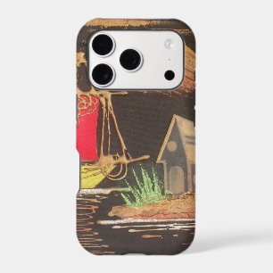 Red Sailboat Landscape Oil Painting Art Print