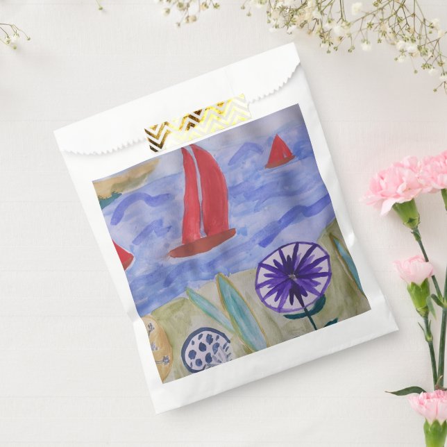 Red Sails & Flowers  Favour Bags (Sealed)