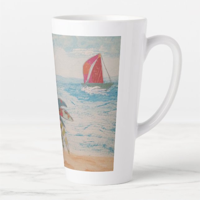 Red Sails Latte Mug (Right)