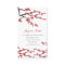 Red Sakura Oriental Cherry Blossoms Profile Card