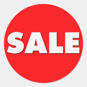 Red Sale Stickers