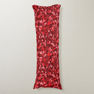 Red Salmon Camouflage  Body Cushion