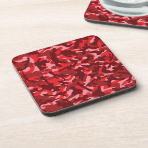 Red Salmon Camouflage Coaster